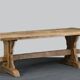 222x90 Rustic Solid Oak Dining Table I Handmade from Reclaimed Oak