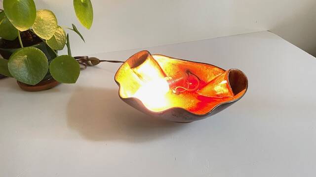 Lampe coquillage vallauris vintage