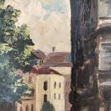 Vintage stream panel oil