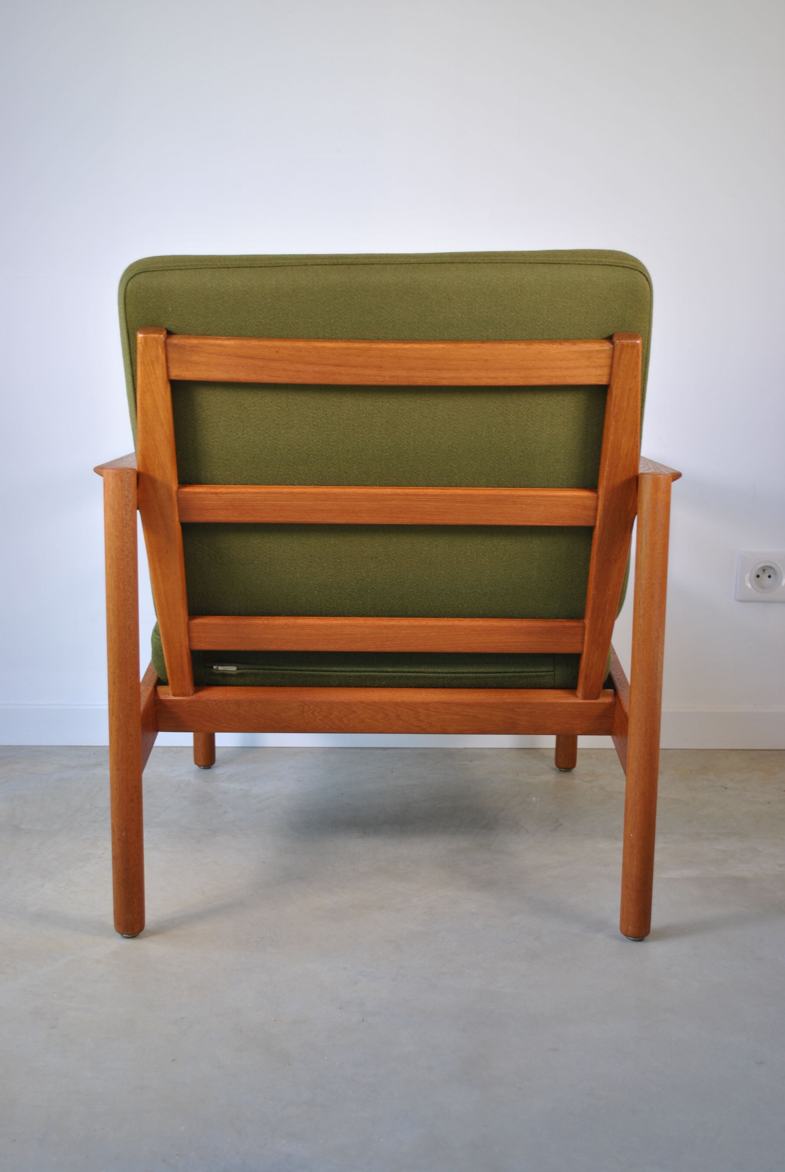 Danish armchairs pair of Kai Kristiansen by Magnus Olesen for Domus Danica year 60.