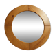 Round mirror round wood 80 - 60x60cm