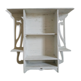 Old patinated wooden shelf