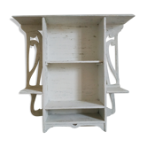 Old patinated wooden shelf