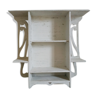 Étagère en bois ancienne patinée