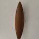 XL vintage wall lamp, thermoformed wood, France, 1970