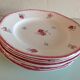 Sept assiettes plates décor Anne Marie des faïenceries de Sarreguemines/ vintage années 50-60