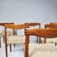 6 wood and rope chairs by Henry Klein for Bramin, 1960s