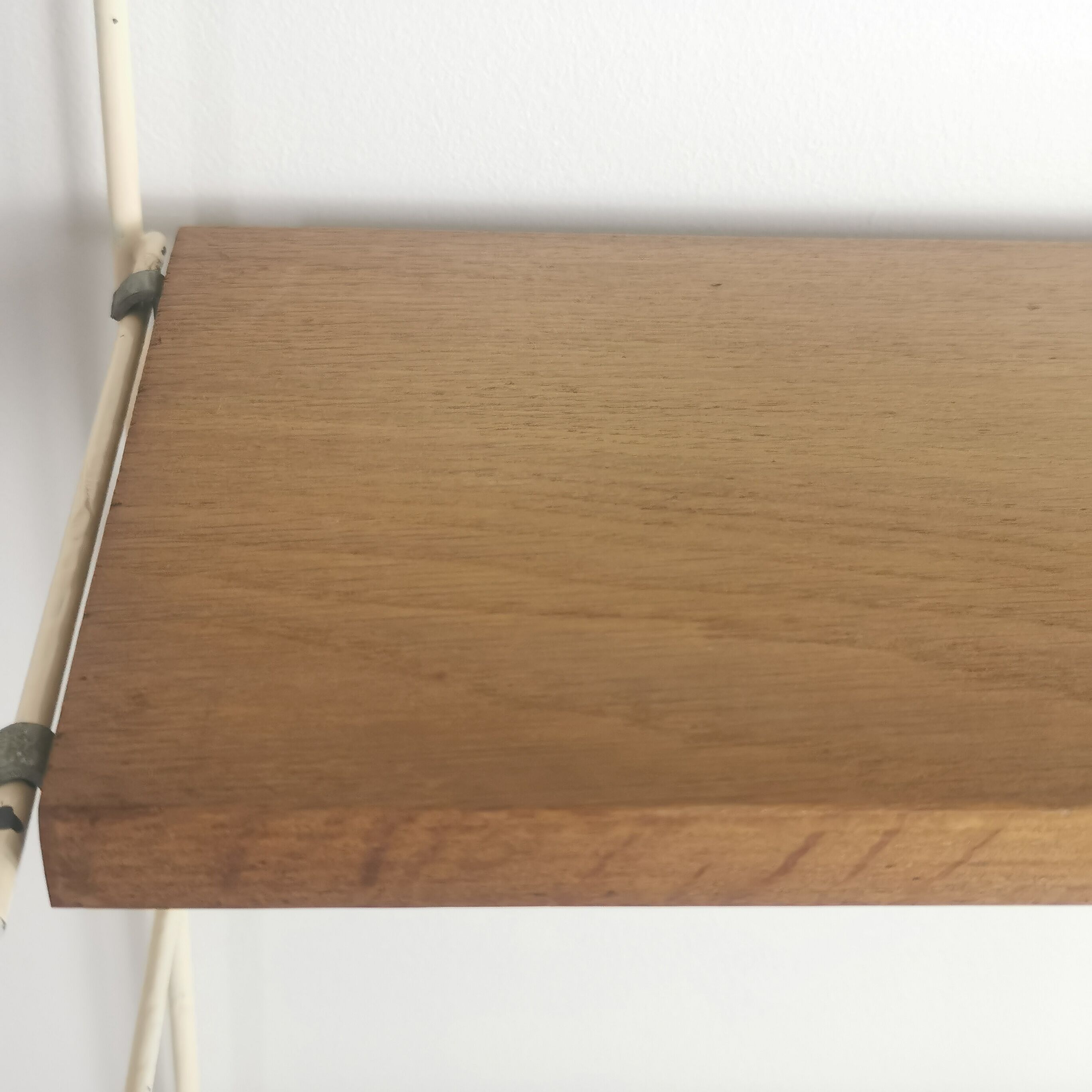 Modular metal and wood shelf