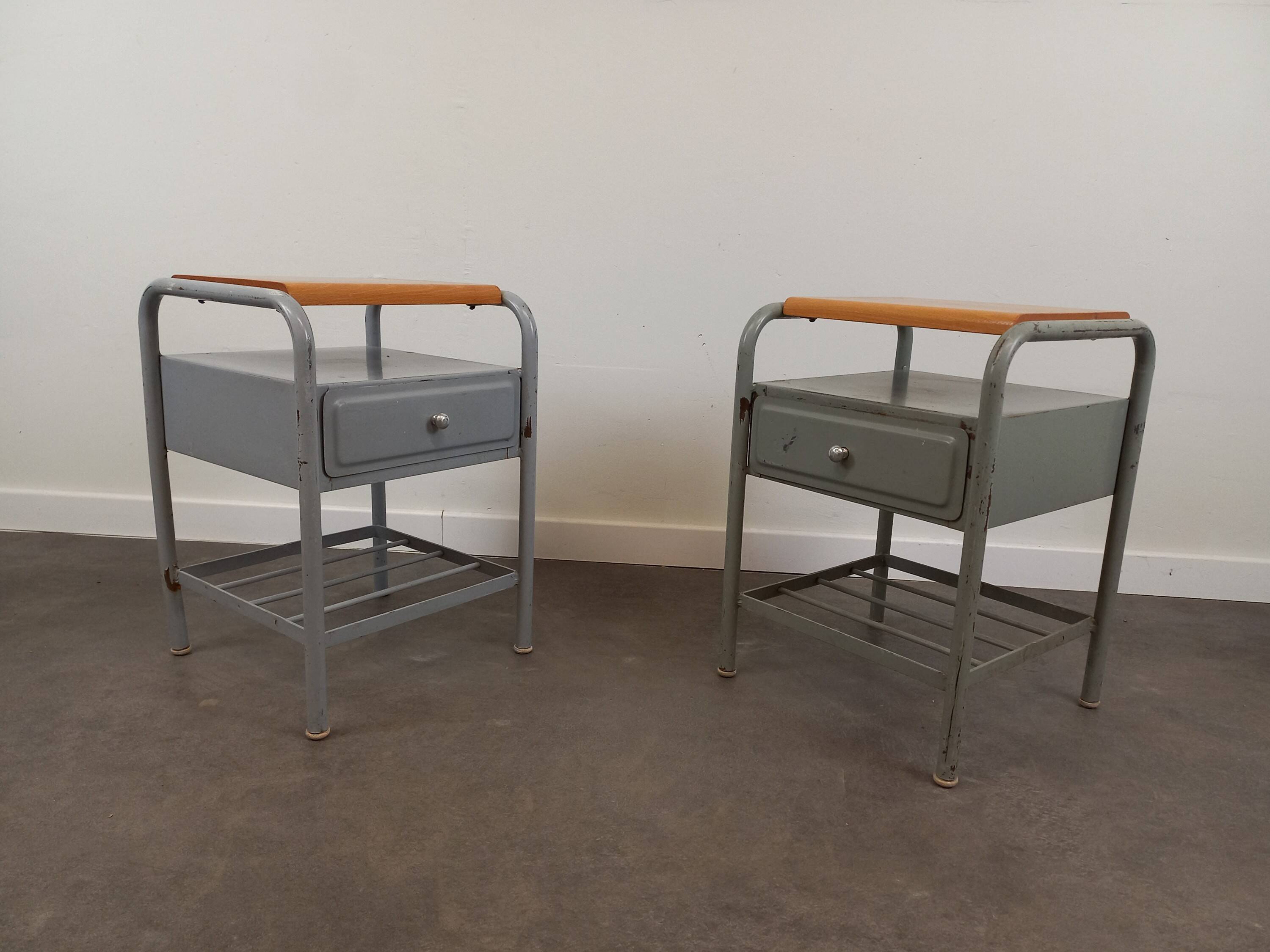 Pair of 50s bedside tables