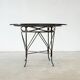 1970's French cast iron outdoor dining table