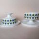 Service 8 cups "Rosette Taïga" Tapio Wirkkala & Ute Schröder for Rosenthal, ca 1970