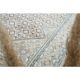 1970s Vintage Persian Handmade Wool Cotton Beige Area Rug 287x384