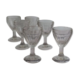 Set of 6 old shot glasses