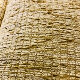 Mustard velvet cushion