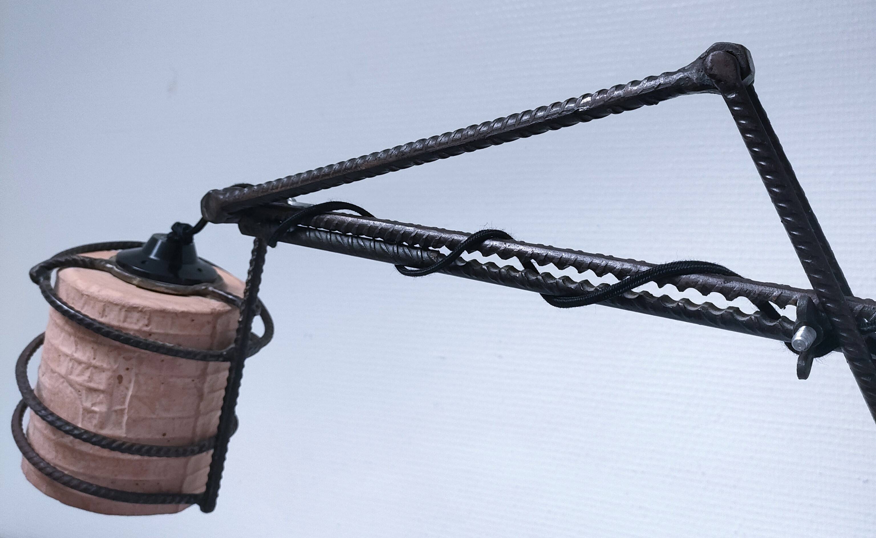 Ceramic metal design articulated lamp