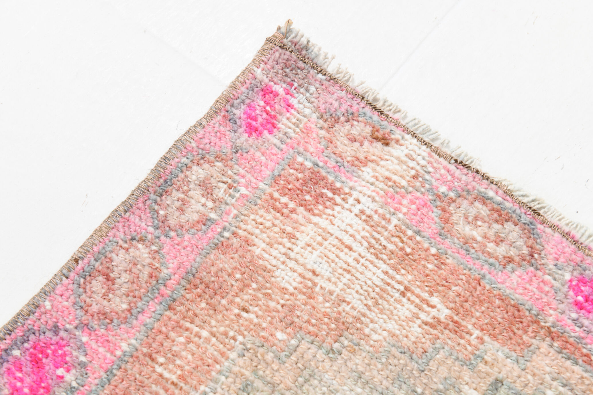 Handmade Faded Color Turkish Door Mat Rug