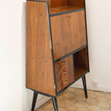 Bahut secretary wood laqué 70s