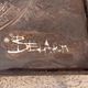 Ceramic and metal coffee table - signed Belarti - 1960s/70s