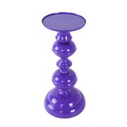 Bougeoir en métal violet, design danois, années 1970, fabriqué au Danemark.