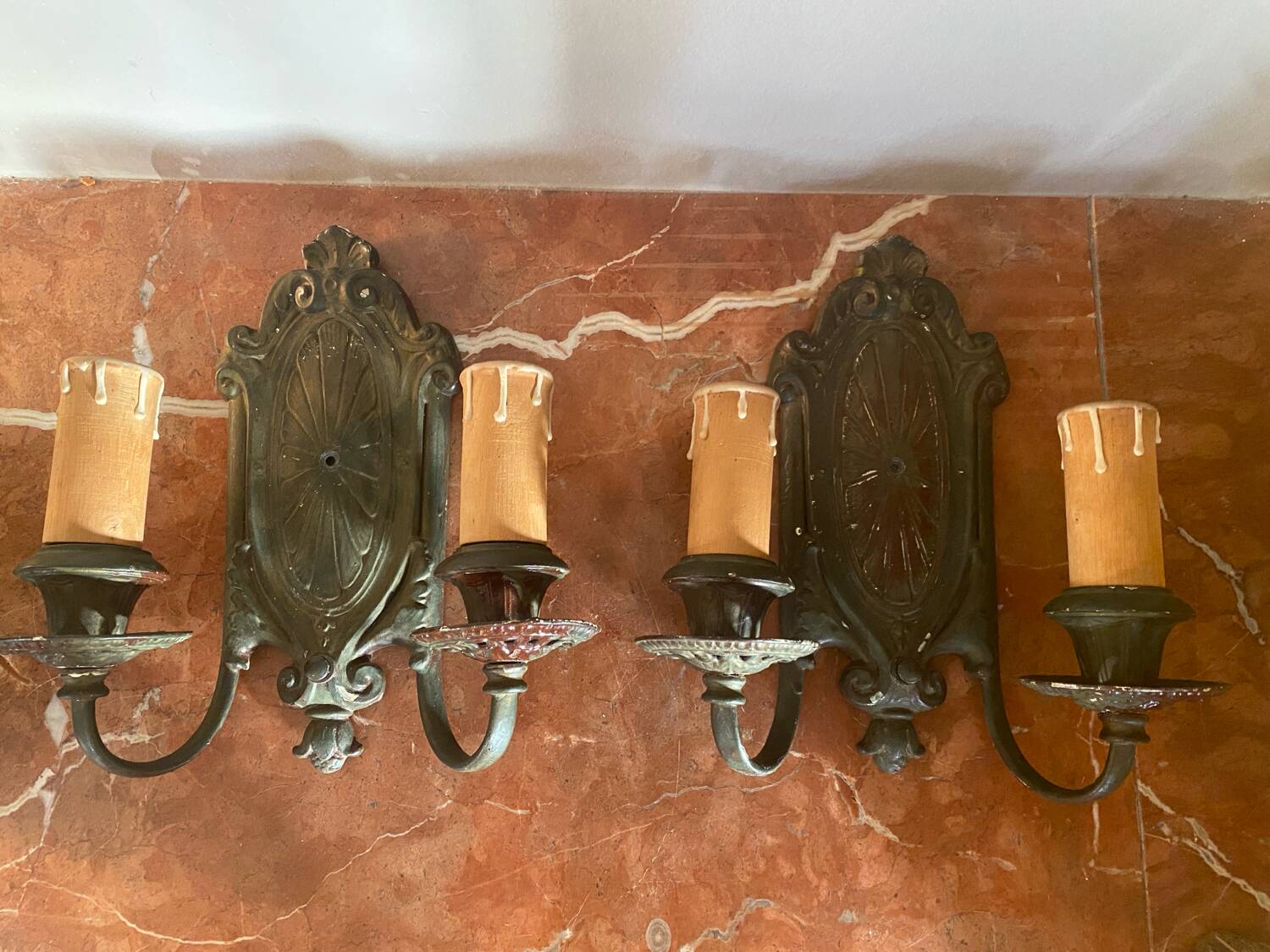 Pair of neoclassical wall sconces