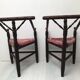 Pair of antique English triangular armchairs 1900s