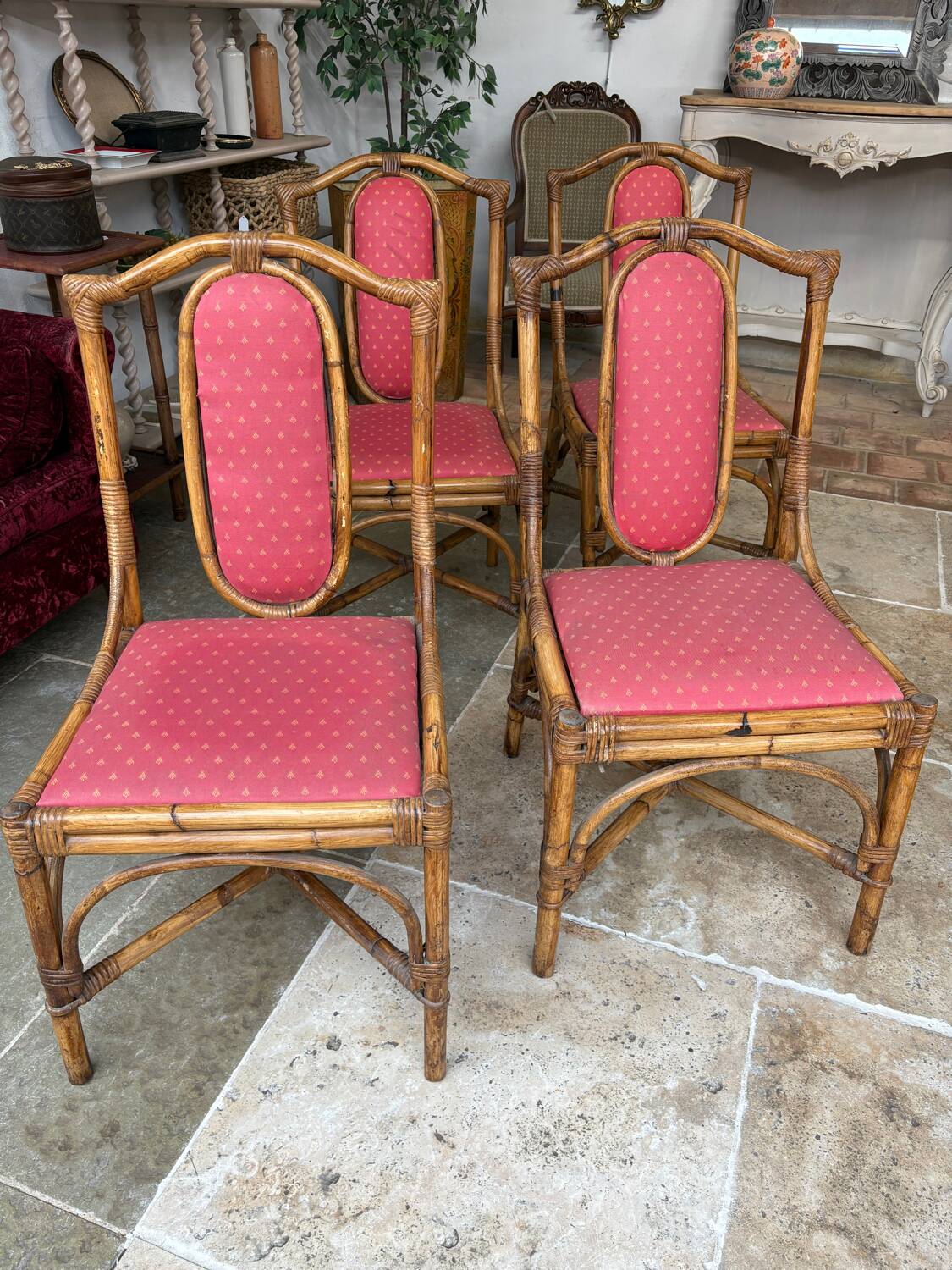 4 rattan chairs