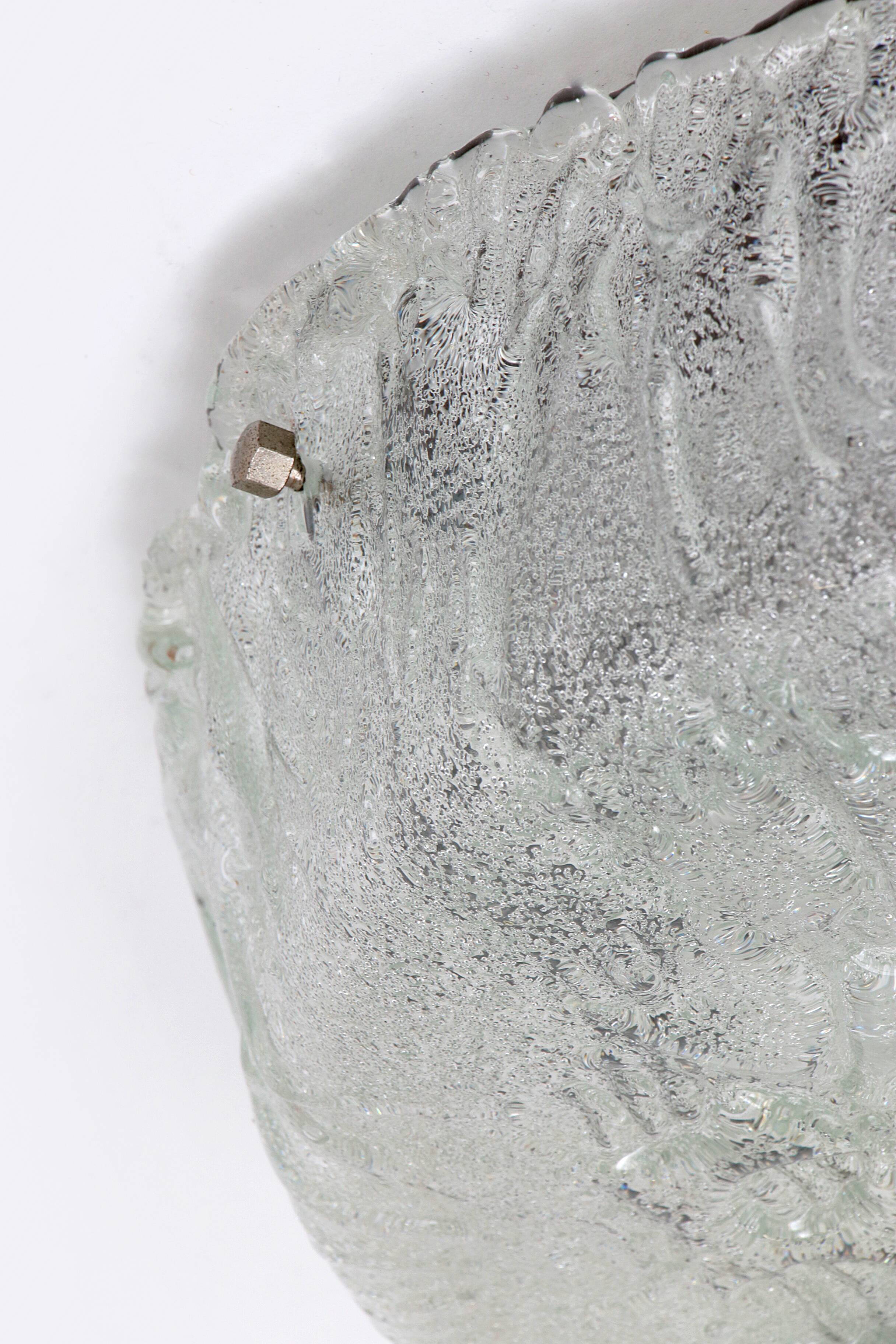 German vintage round ceiling lamp or wall lamp by Kaiser Idell, 1960s