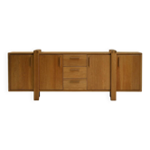 Large brustalist oak sideboard, Belgium.
