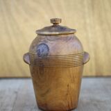 Olive wood lidded pot, storage pot, wooden pot, wooden box, storage pot, kitchen