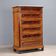 Commode ancienne en bois de cerisier à 6 tiroirs, XIXe siècle