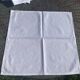 7 serviettes en coton damassé blanches, Christian Lacroix, vintage