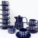 Melitta coffee service - copenhagen - cobalt blue - ceramic - 1970