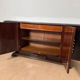 Art Deco Sideboard in Macassar Ebony and Brass, Paris, 1930s