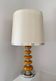 Large Space Age lamp in metal and ceramic.