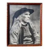 Indian portrait print wooden frame