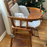 Vintage wooden high chair