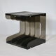 Space Age Vinyl Record Rack in Smoked Acrylic, 1970s