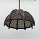 Vintage rattan and webbing hanging lamp 1970s retro