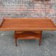 Scandinavian teak coffee table