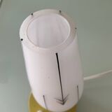 Lampe vintage en opaline et métal des années 50-60