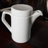 White porcelain teapot