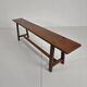Pair of 19th century French rustic benches – solid oak