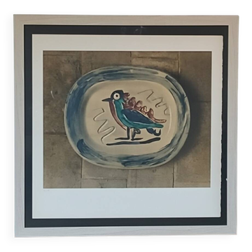 Pablo Picasso numbered 84/100, ceramic lithograph 1967