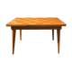 Vintage oak dining table compass legs