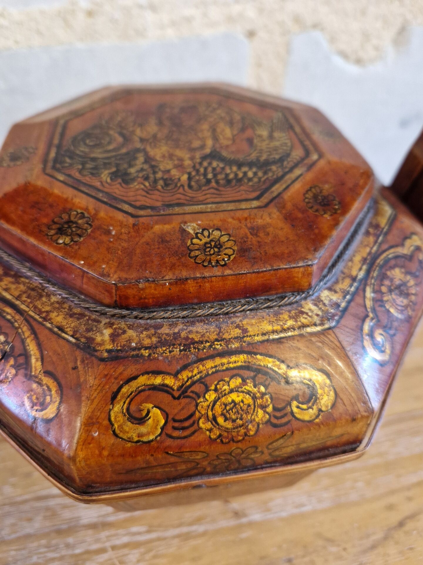 Antique Wedding Basket China 19th Century