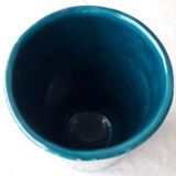 Blue ceramic vase