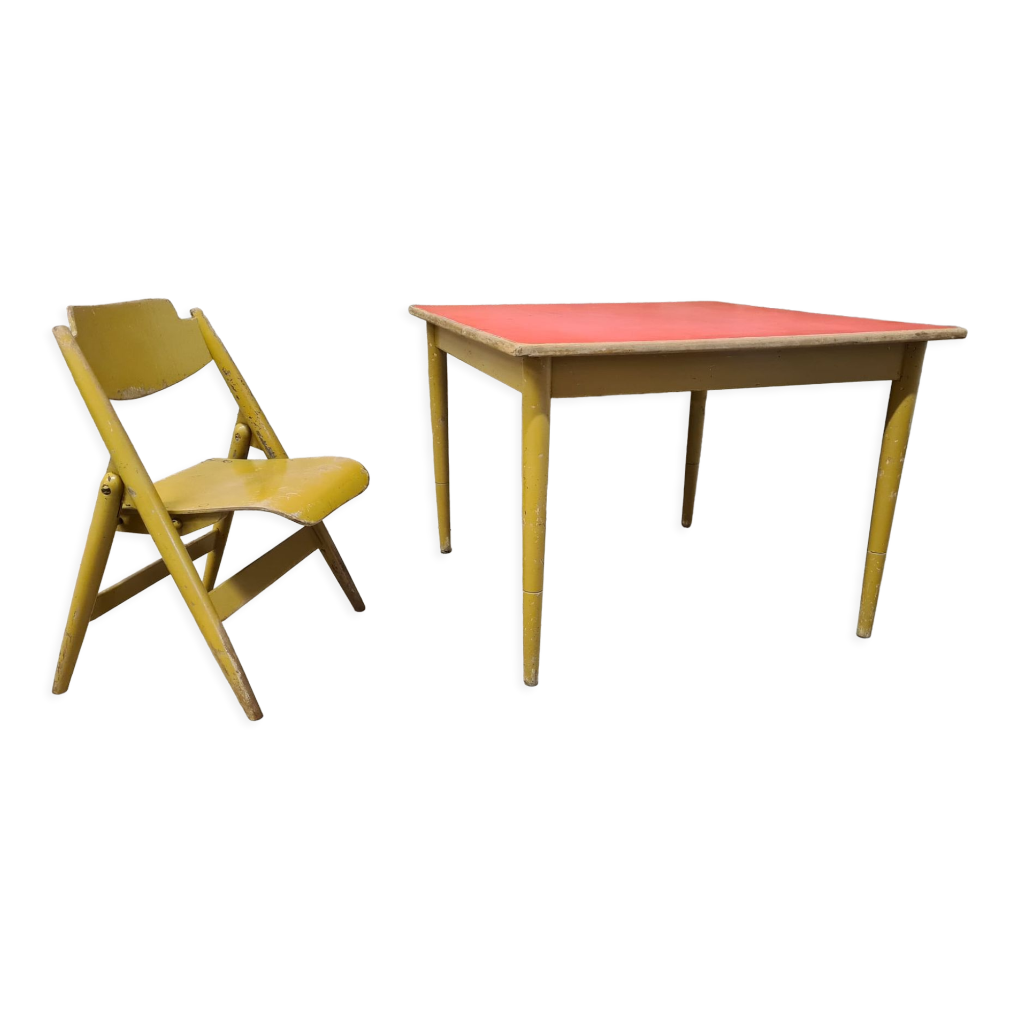 Lot table et chaise Egon Se 18 enfant
