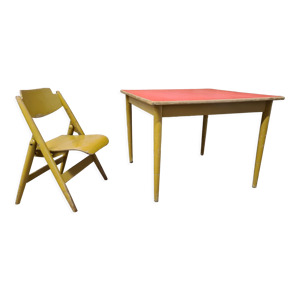 Lot table et chaise Egon Se 18
