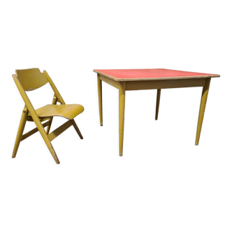 Lot table et chaise Egon Se 18 enfant