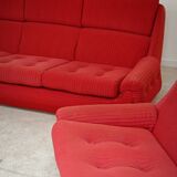 Complete red salon jitona style atlantis space age 1970